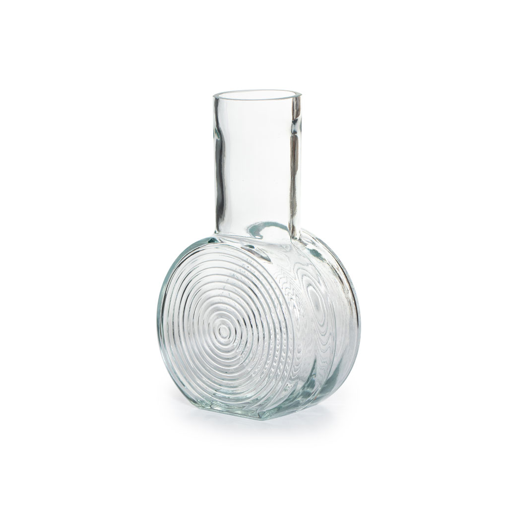 Ваза стеклянная прозрачная Judy 14х7,5х22,5см | Интернет-магазин Кактус