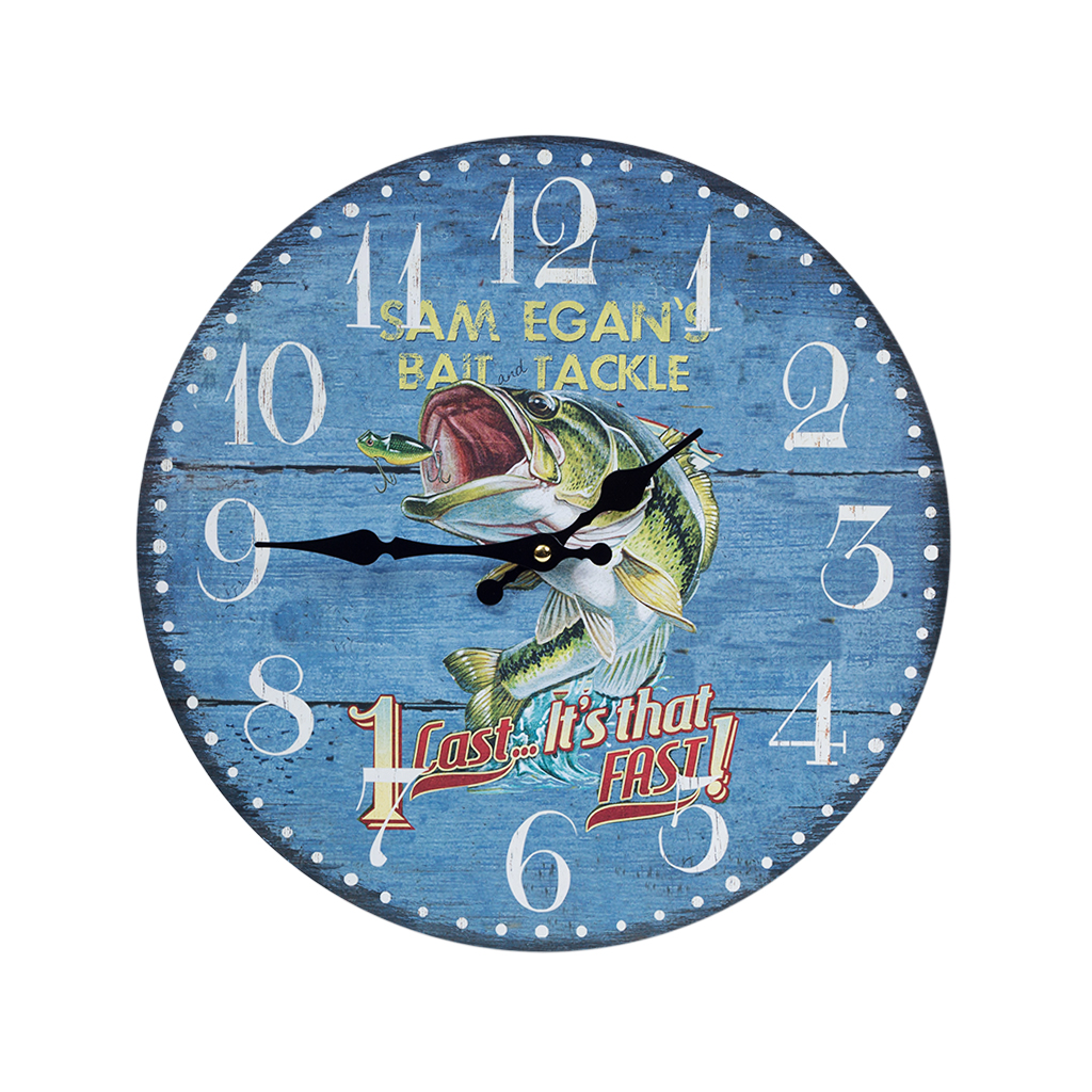 Годинник  настінний МДФ Fish 34см | Интернет-магазин Кактус