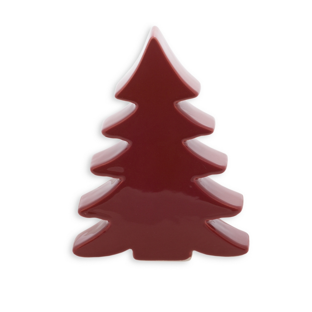 НГ Елка керамика красная 20 х 15 х 3.5см | Интернет-магазин Кактус