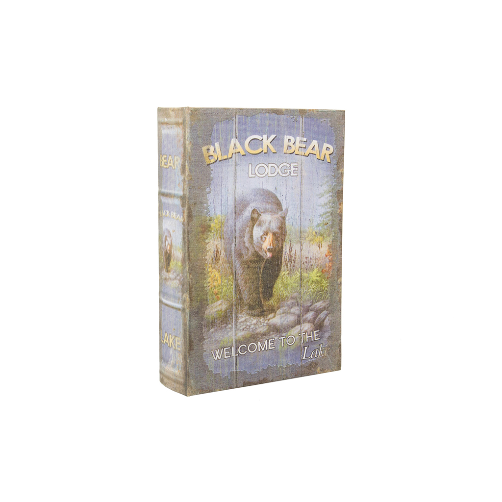 Шкатулка фолиант Black Bear лен S | Интернет-магазин Кактус