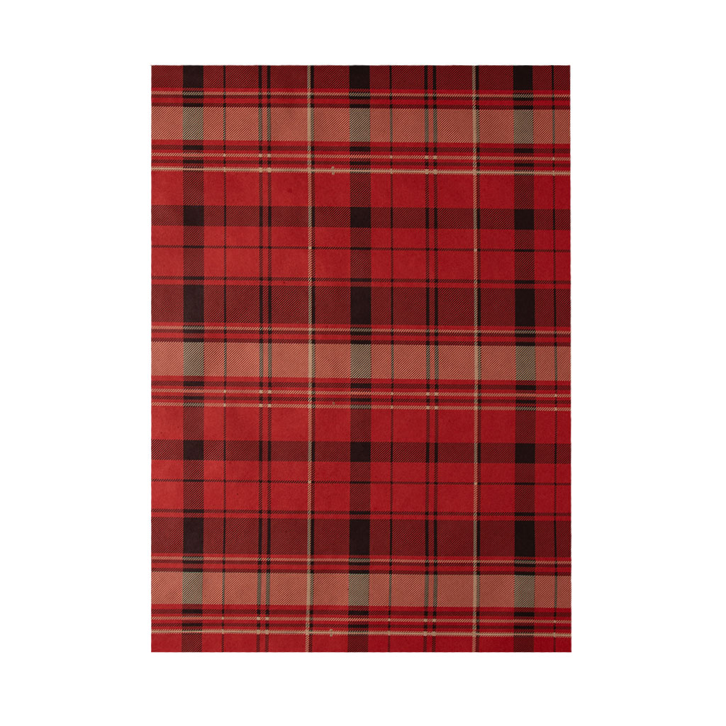 Бумага упаковочная двухсторонняя в рулонах 70х1м Клетка красная | Интернет-магазин Кактус