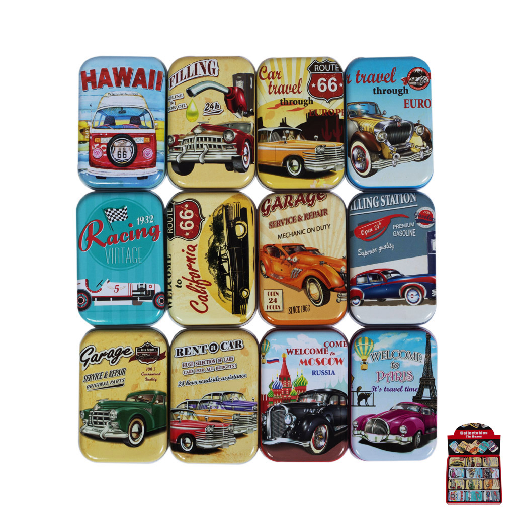 Баночка метал Old Cars 12 видів | Интернет-магазин Кактус