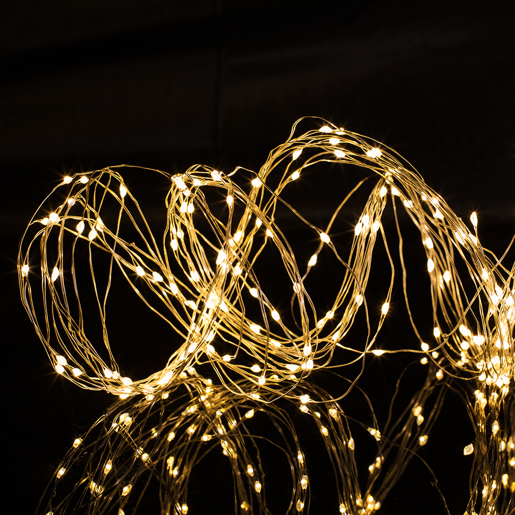 Гірлянда 220 Led Кінський Хвіст 10 смуг по 2.2м з адаптером на 8 програм