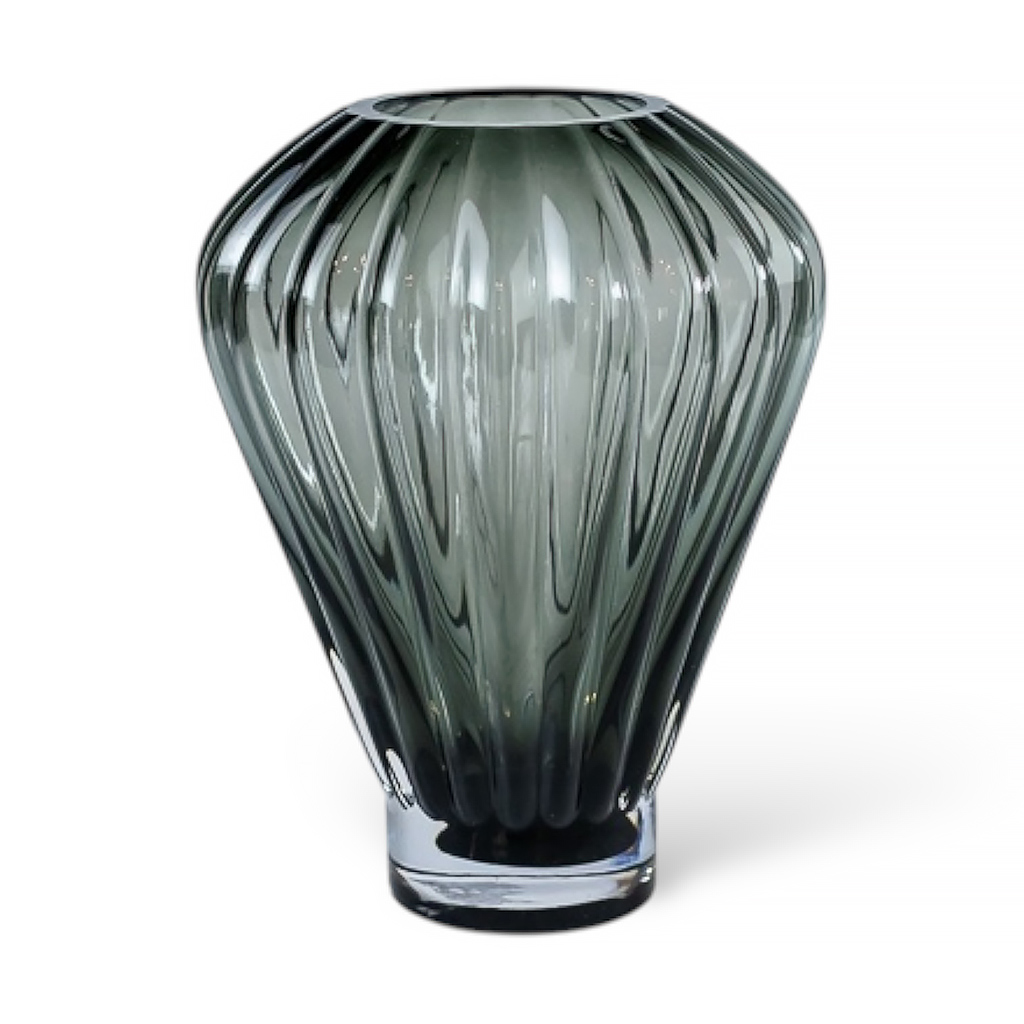 Ваза стеклянная Воздушный шар серый 24,5 см | Интернет-магазин Кактус