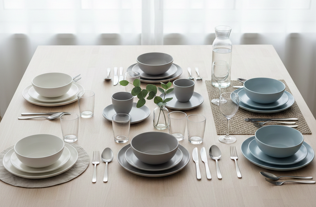 Какие тарелки нужны дома: минимальный набор на 2/4/6 персон