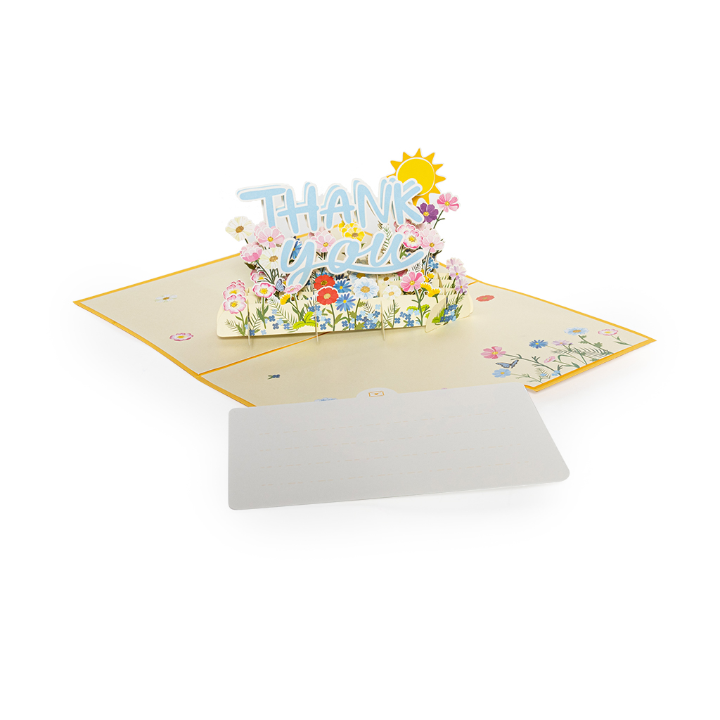 Открытка 3D Thank You 19,5х13,5 см | Интернет-магазин Кактус