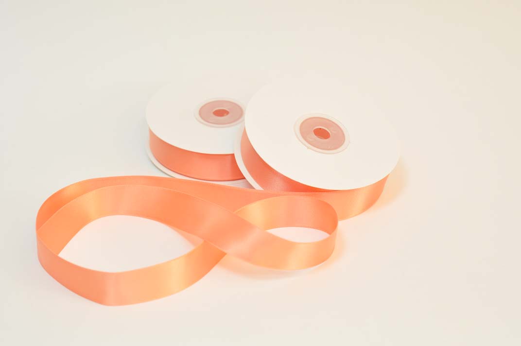 Стрічка Атлас Абрикос 1.9см 1м (23m) | Интернет-магазин Кактус