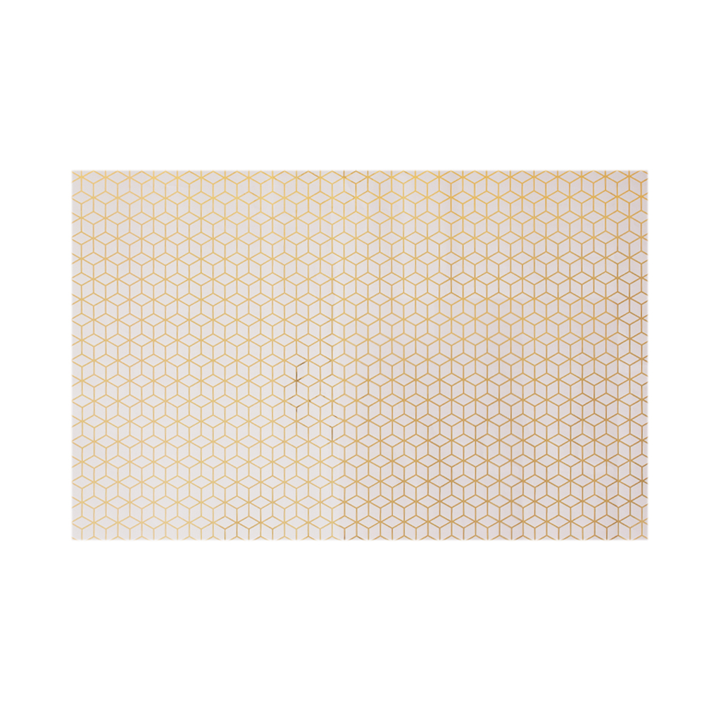 Бумага упаковочная серая с золотым узором Сота 1 лист 50*74см | Интернет-магазин Кактус