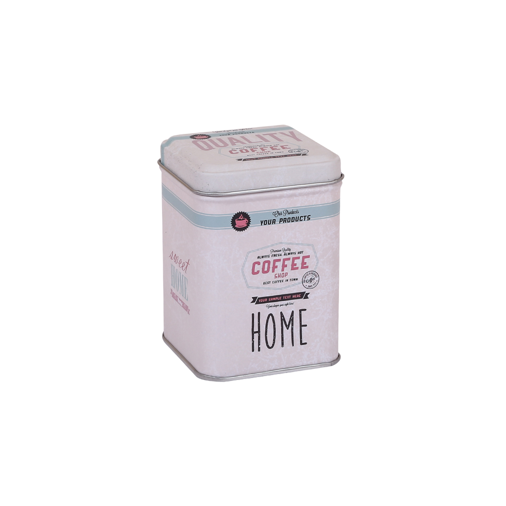 Коробочка метал COFFEE / HOME S 2 види 10 * 7 * 7 | Интернет-магазин Кактус