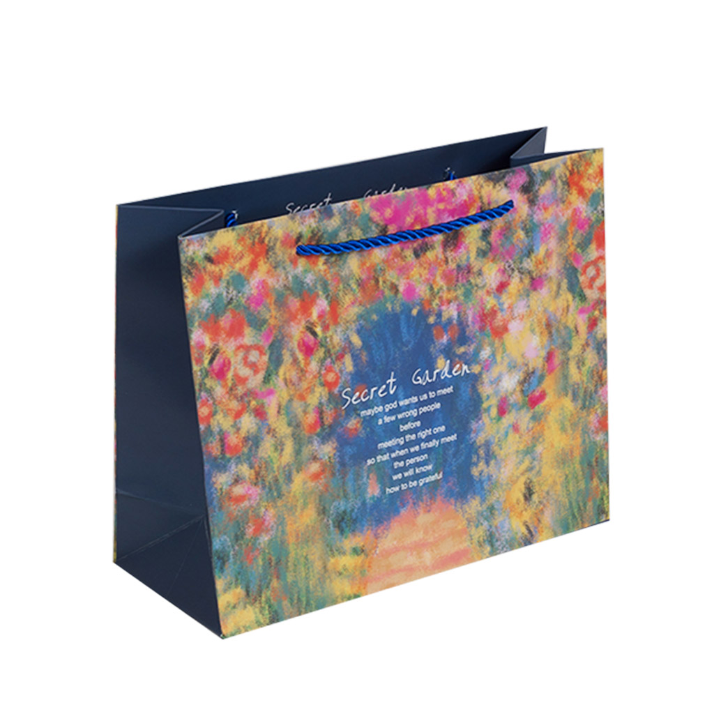 Пакет подарунковий Secret Garden син. L | Интернет-магазин Кактус