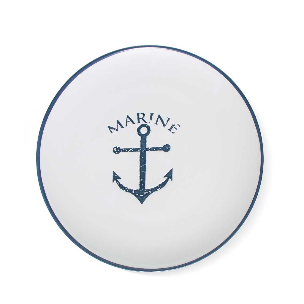 Тарелка обеденная белая Marine 26,5см | Интернет-магазин Кактус