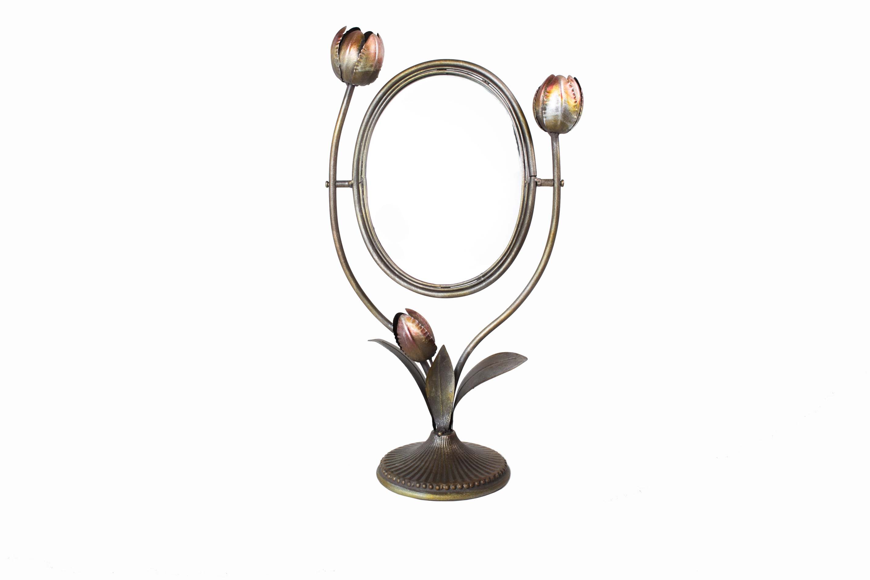 Зеркало Тюльпан металл h49*25.5см | Интернет-магазин Кактус