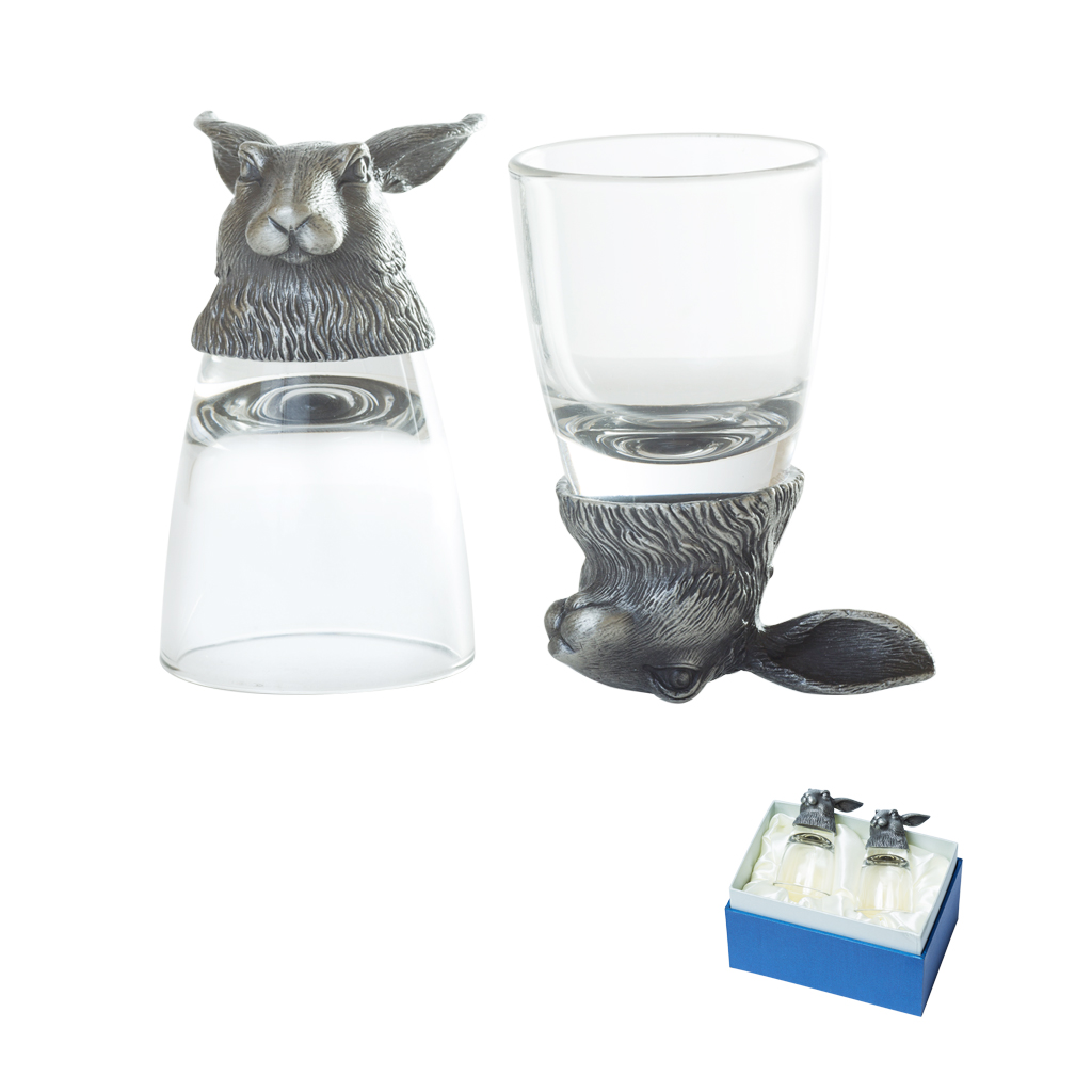 Рюмки кпл 2 шт. Заяц 50мл | Интернет-магазин Кактус