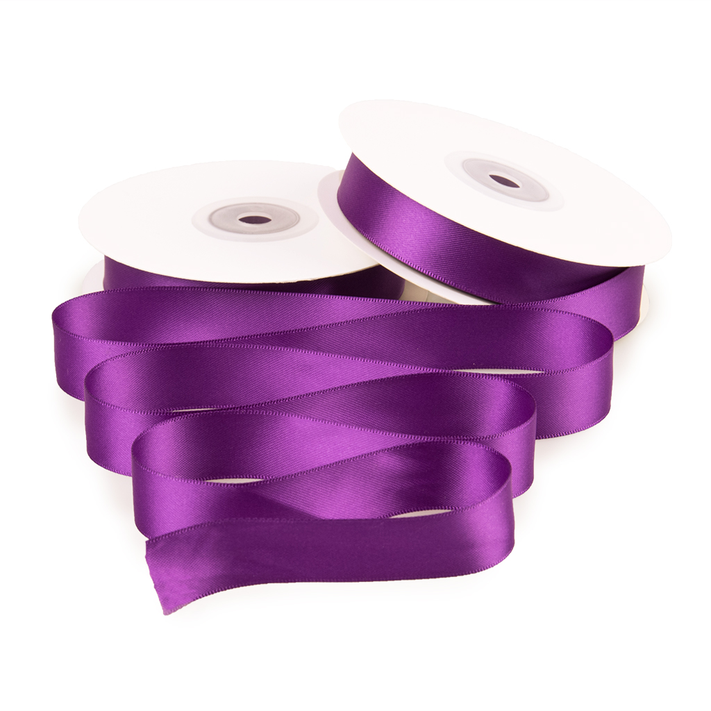 Стрічка Атлас Сливовий 2.0см 1м (23m) | Интернет-магазин Кактус