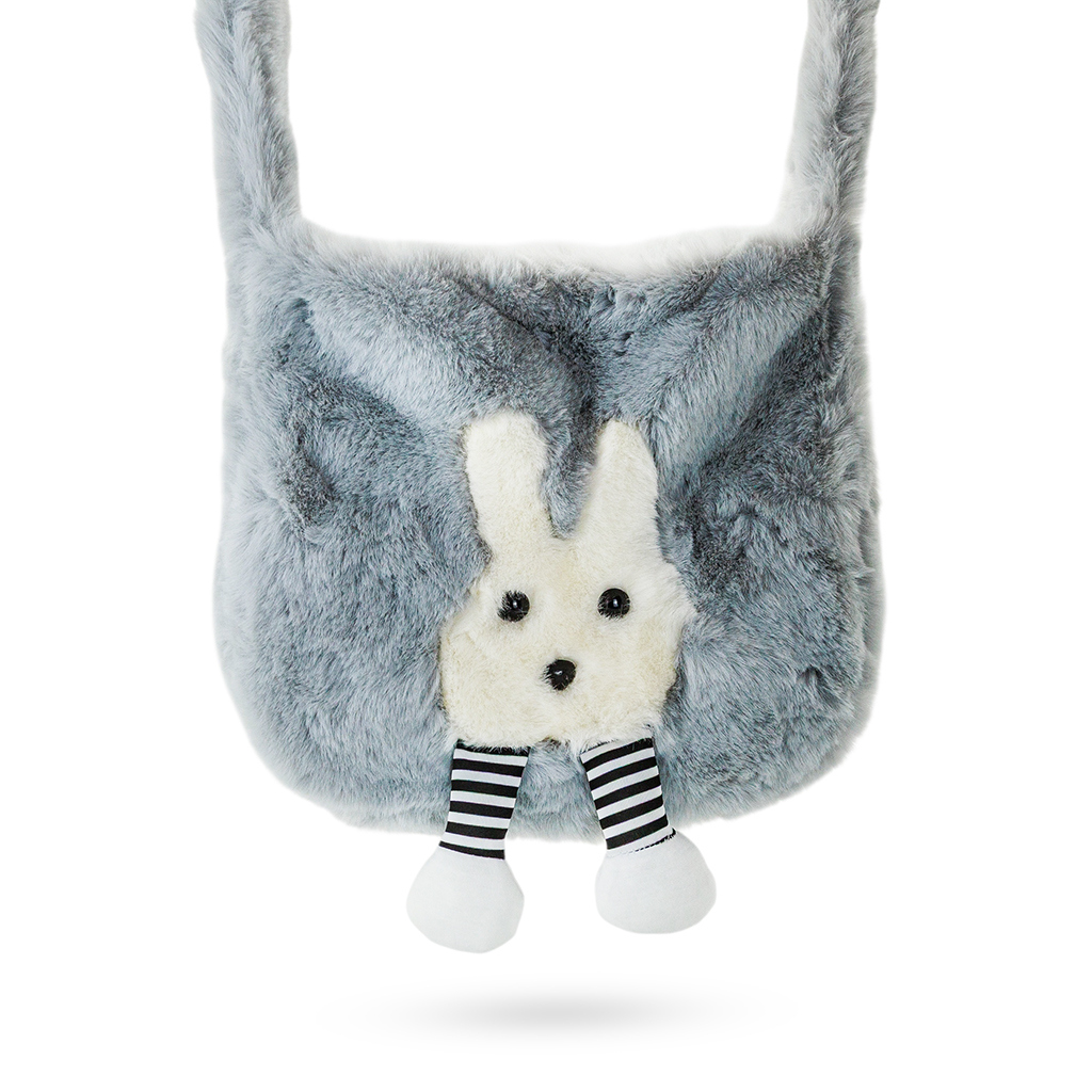 Сумка Шоппер Зайка серая 28 см | Интернет-магазин Кактус