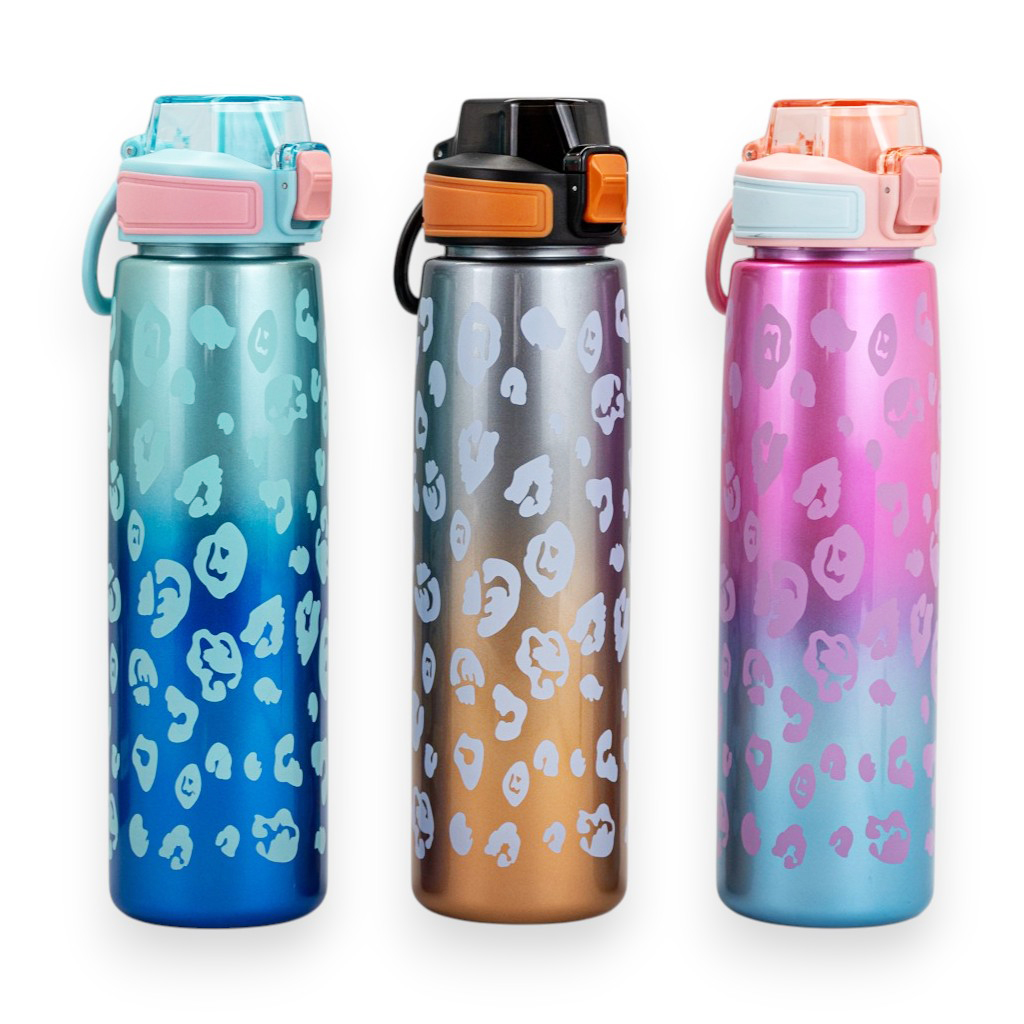 Бутылка для воды металл Spectrum 3 вида 900мл | Интернет-магазин Кактус