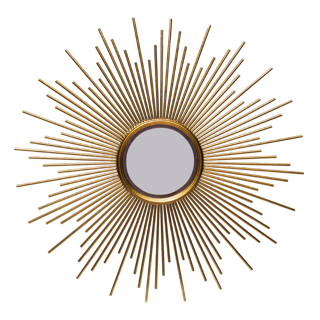 Зеркало настенное Солнце золото, 80*80*2см | Интернет-магазин Кактус