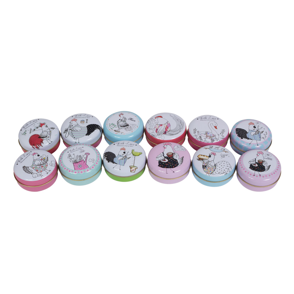 Баночка метал кругла Cock 12 видів | Интернет-магазин Кактус