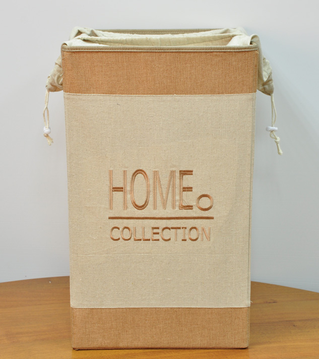 Кошик для білизни льон 36 * 36 * 60см | Интернет-магазин Кактус