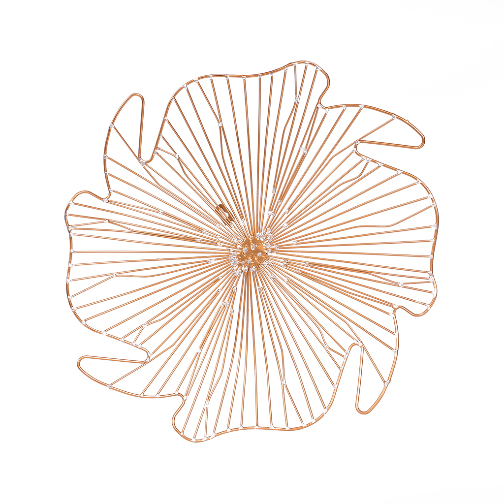 Декор настінний Квітка рожеве золото М | Интернет-магазин Кактус