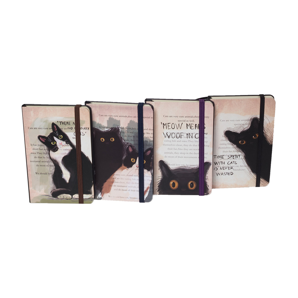 Блокнот Cats 4 вида 14*21cm | Интернет-магазин Кактус