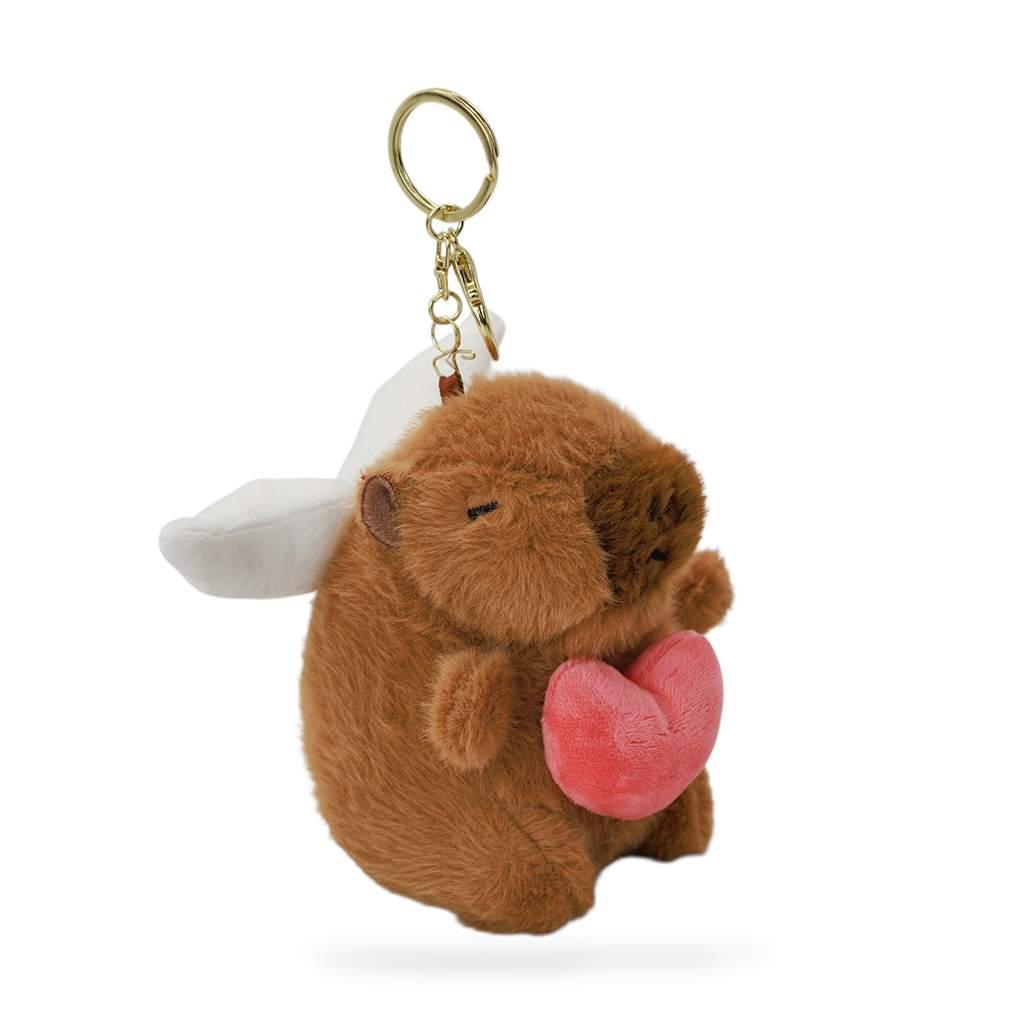 Брелок капибара с розовым сердцем | Интернет-магазин Кактус