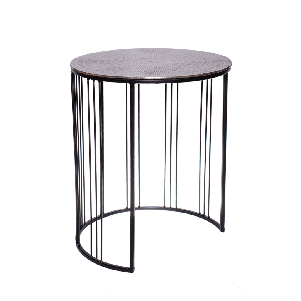 Столик метал круглий M 48 * 40 см | Интернет-магазин Кактус