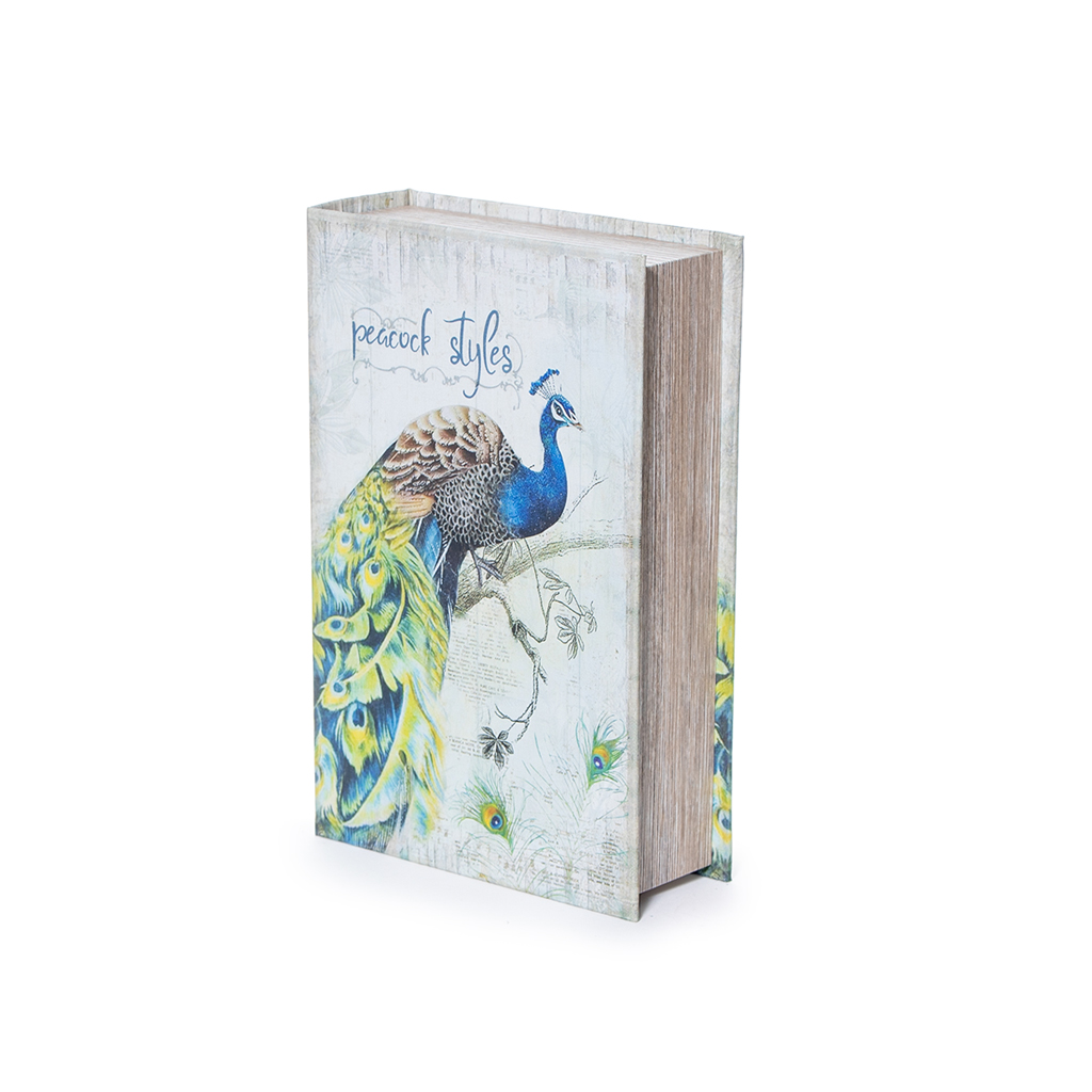 Шкатулка-фолиант Peacock M 21х12х4.5 | Интернет-магазин Кактус