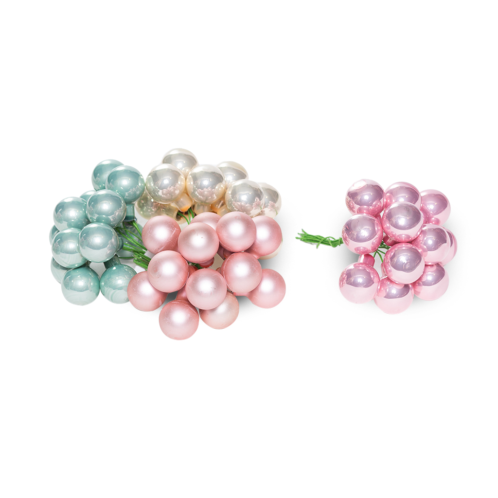 Набір куль тубус Гроно 2см рожев/мятний 12шт15*11 | Интернет-магазин Кактус