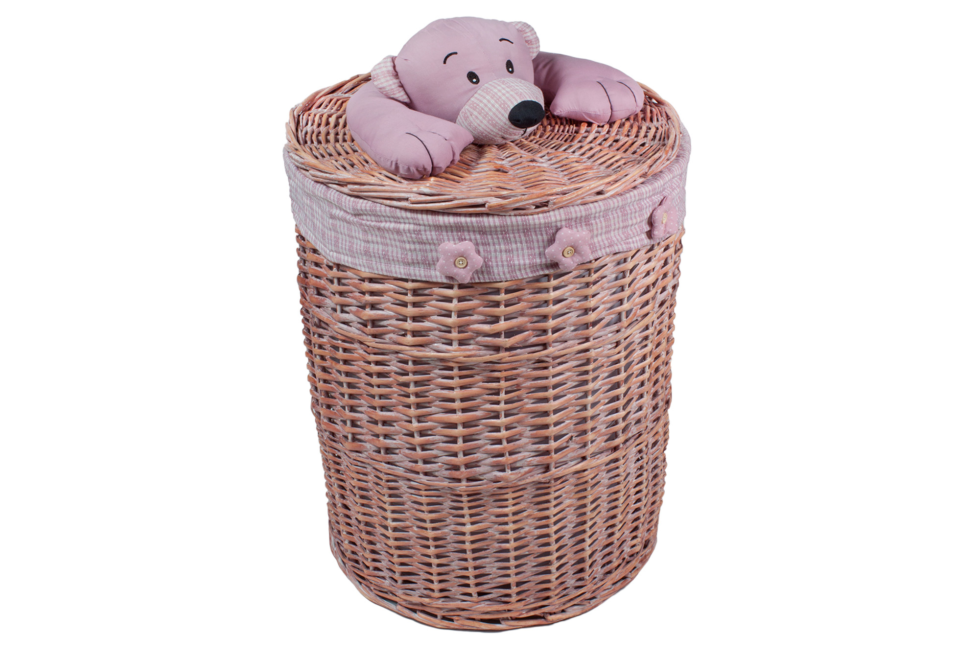 Корзина с крышкой (мишка) L 45*h60cm | Интернет-магазин Кактус