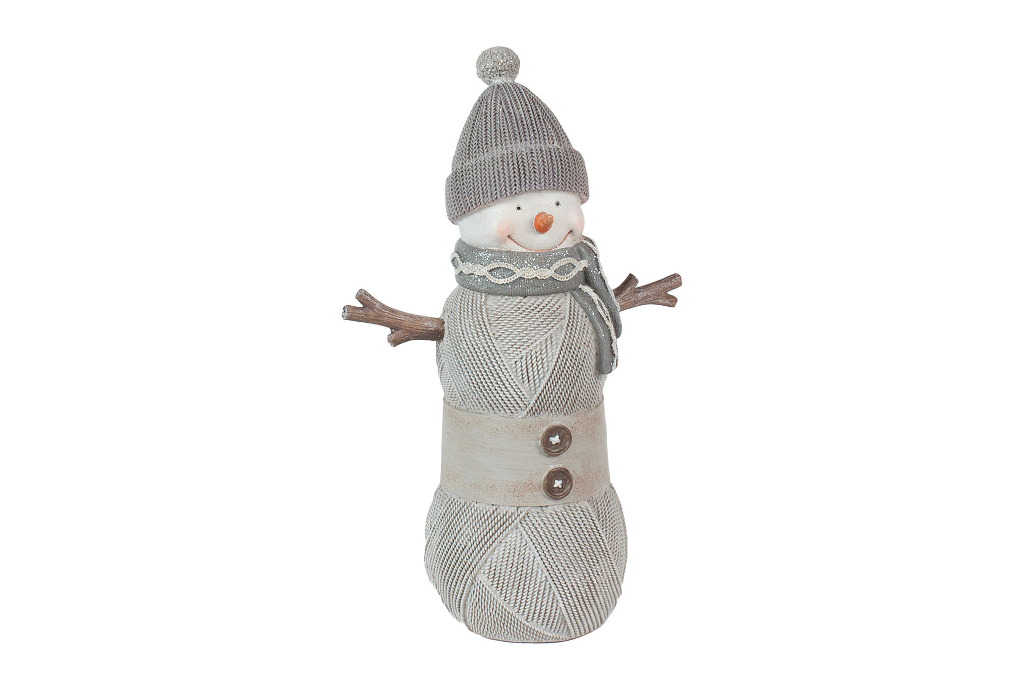 Фигурка НГ Снеговик вязка 17*9.5*26.3см | Интернет-магазин Кактус