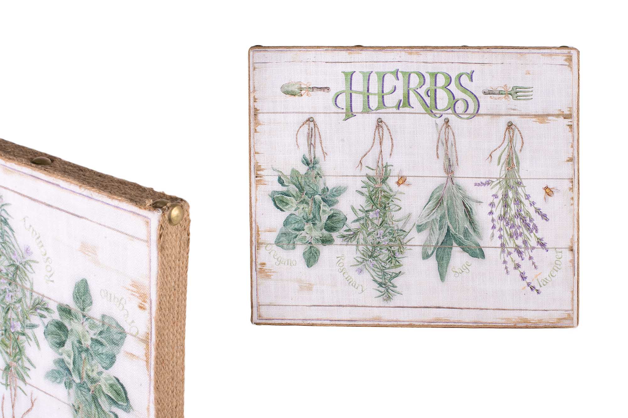 Картина Herbs 38.5*32.5*3см | Интернет-магазин Кактус