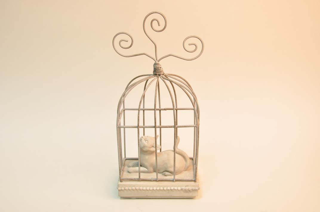 Кішка в клітці 12х 8х24см | Интернет-магазин Кактус