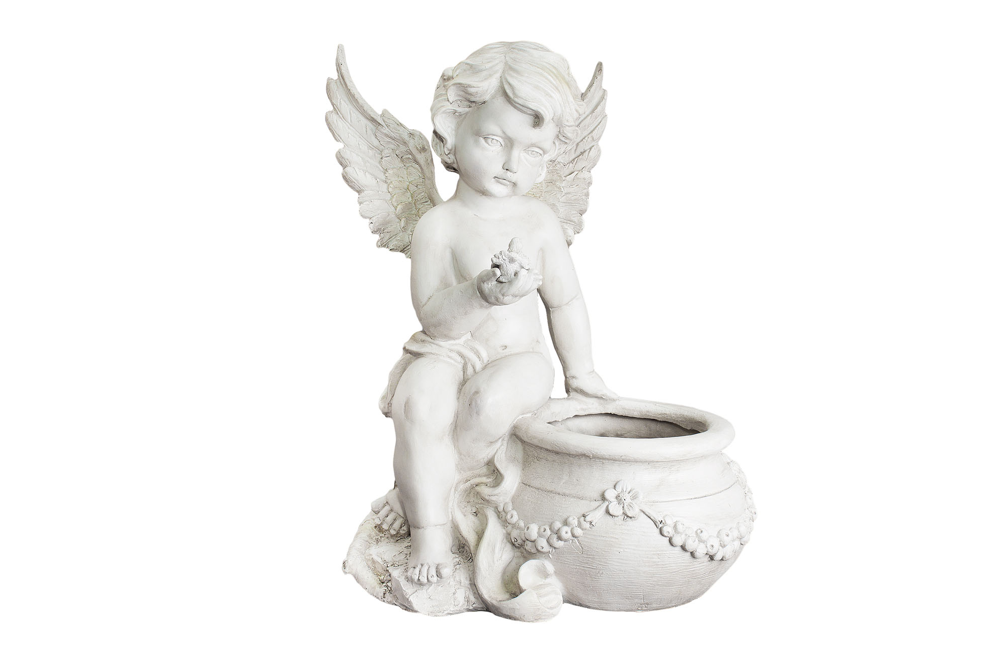 Ангел античный с вазоном 29*20*35см | Интернет-магазин Кактус