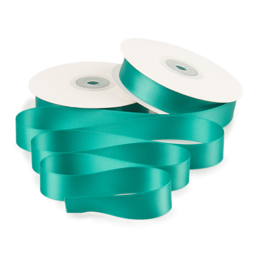 Стрічка Атлас Бірюзовий 2.0см 1м (23m) | Интернет-магазин Кактус
