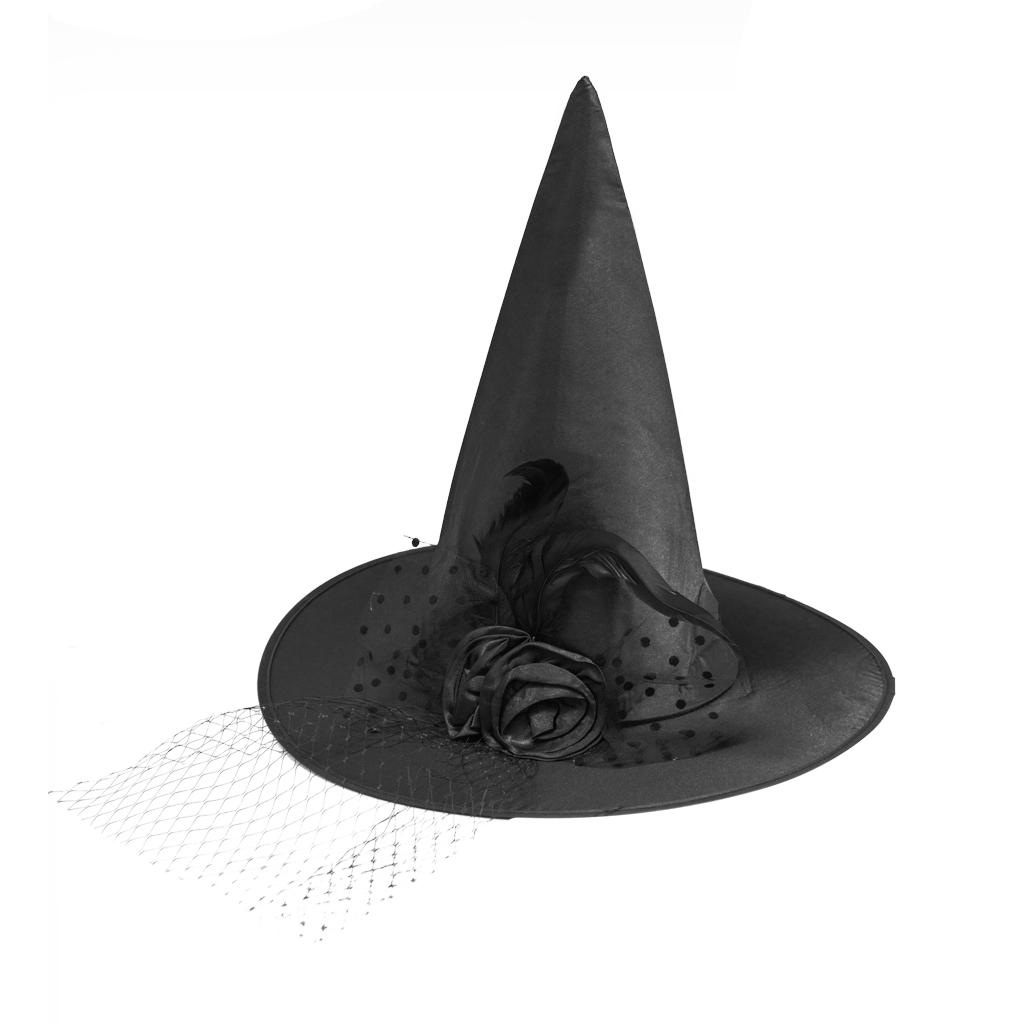 Декор для Halloween Капелюх чорний 35 * 30 см | Интернет-магазин Кактус