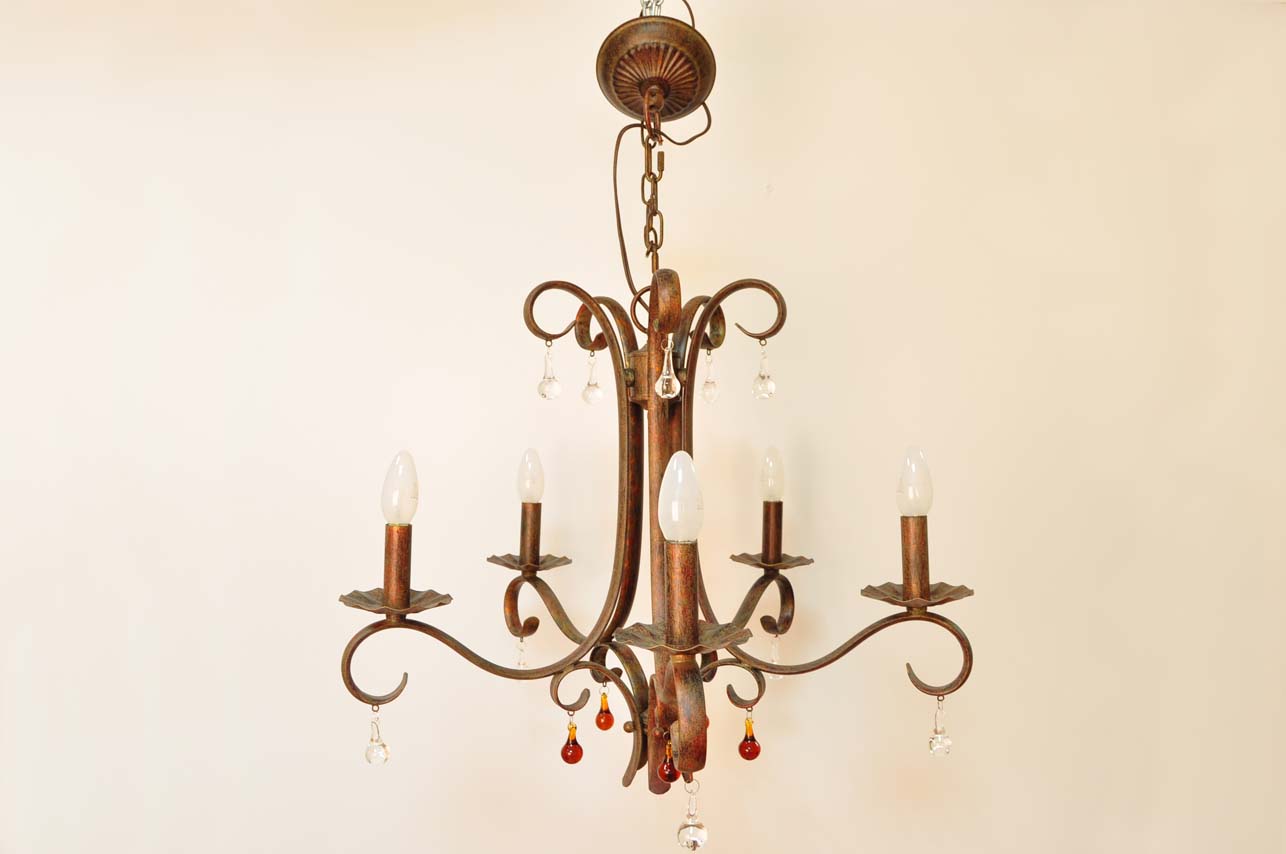 Люстра кована 5 * 60W 58 * h53см | Интернет-магазин Кактус