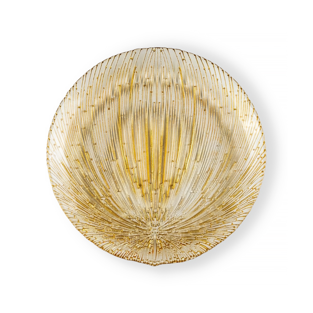 Тарелка стеклянная Одуванчик 21 см | Интернет-магазин Кактус