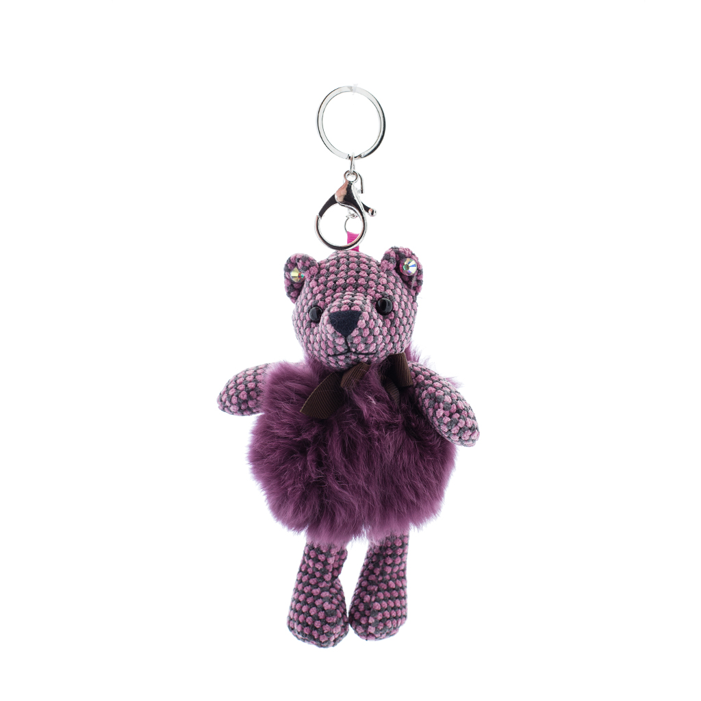 Брелок з хутром Мишка ліловий | Интернет-магазин Кактус