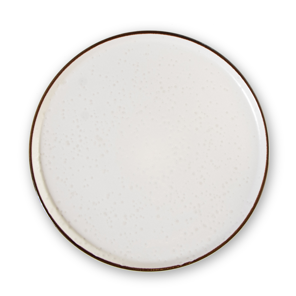 Тарелка обеденная Лава белая 26 см | Интернет-магазин Кактус