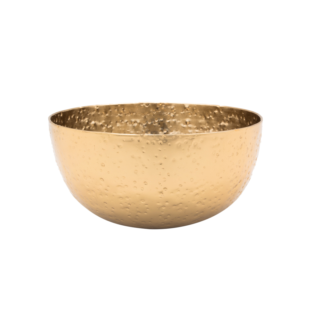 Плошка алюминий чеканка золото 16.5см | Интернет-магазин Кактус