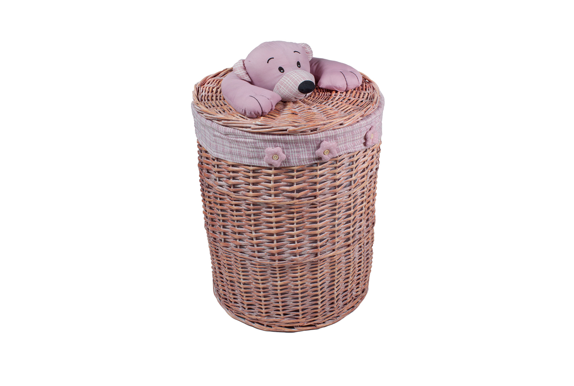 Кошик з кришкою (ведмедик) M 37 * h45cm | Интернет-магазин Кактус