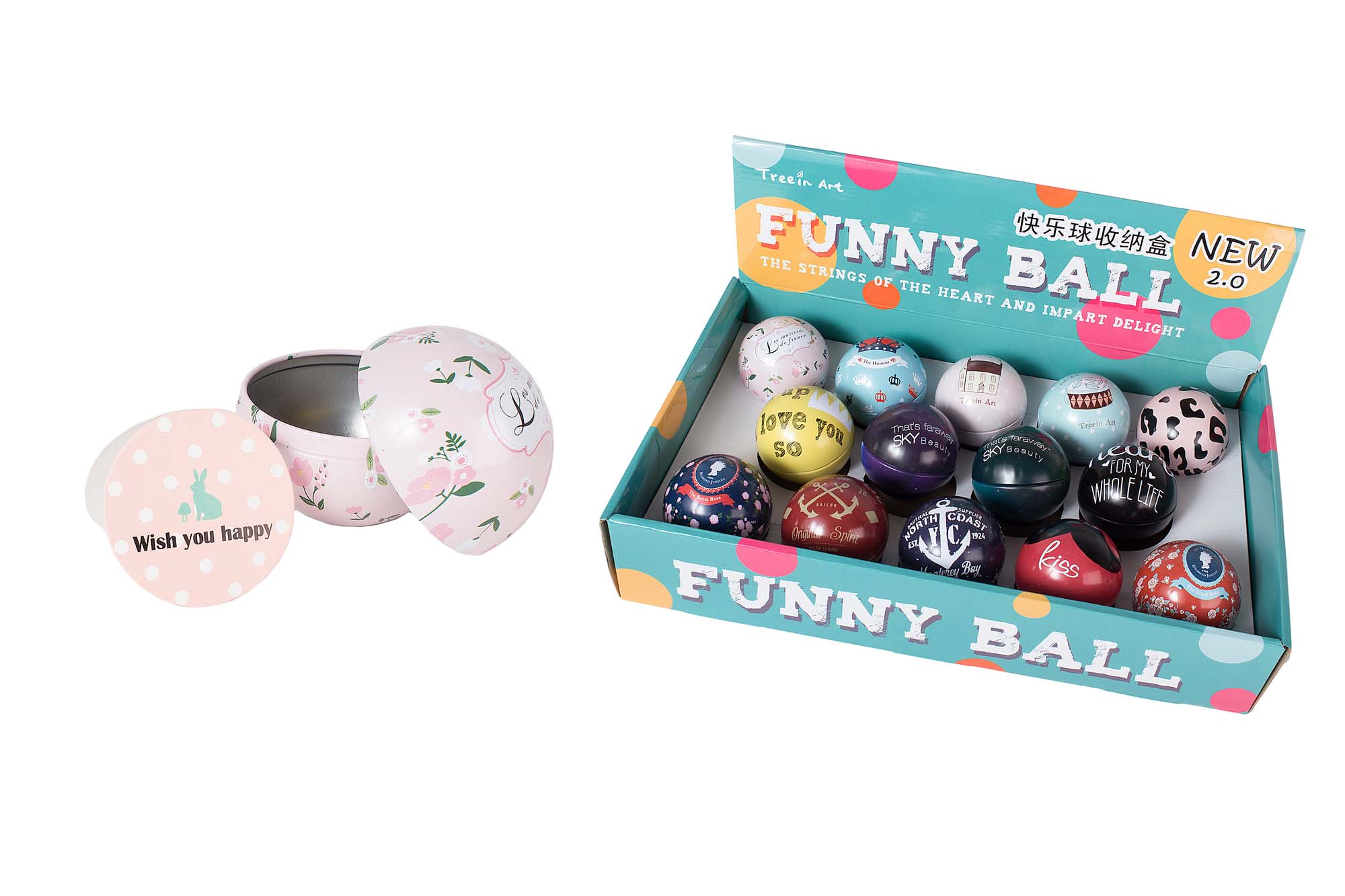 Кулька-футляр (Funny Ball) 2.0см 14 видів | Интернет-магазин Кактус
