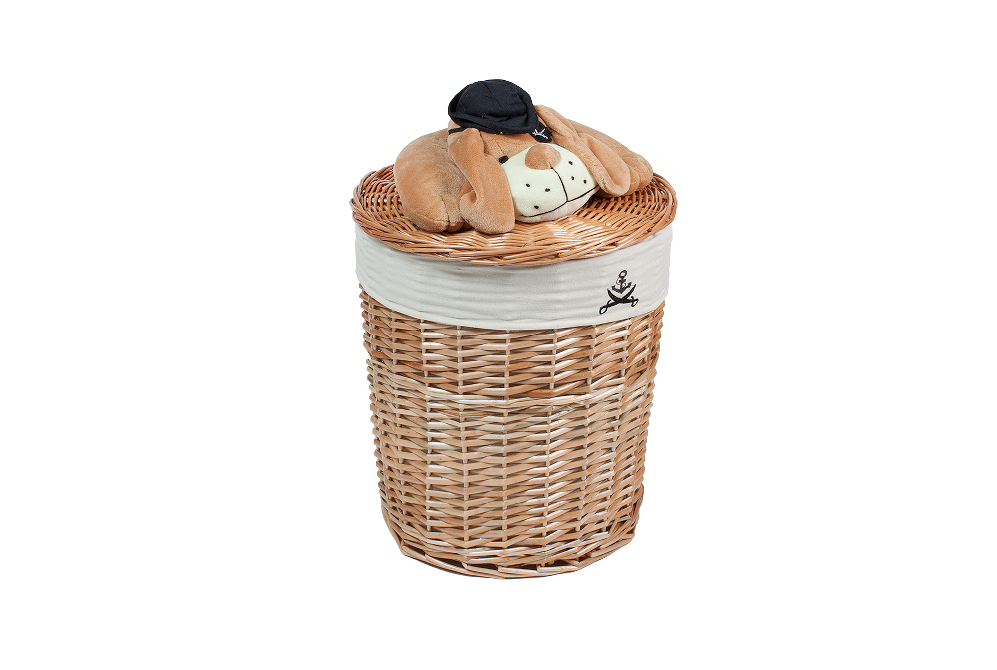 Корзина М 45h*33 см (Пес Пират) | Интернет-магазин Кактус