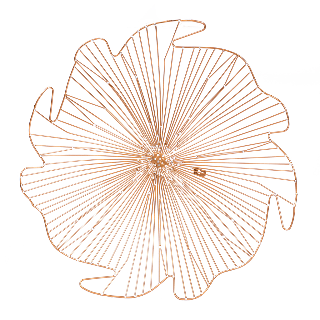 Декор настінний Квітка рожеве золото L | Интернет-магазин Кактус