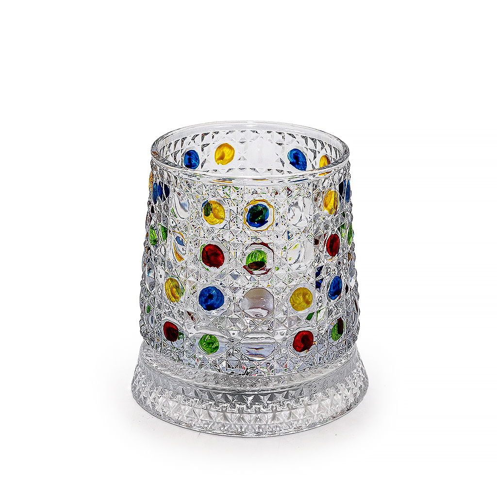 Стакан стеклянный вращающийся Color Spin 260мл | Интернет-магазин Кактус