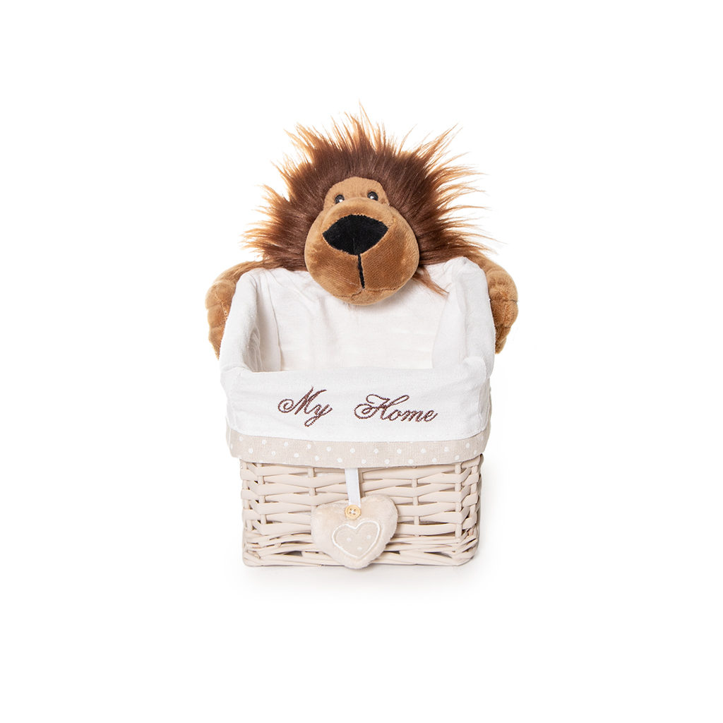 Корзина с крышкой Львенок S | Интернет-магазин Кактус