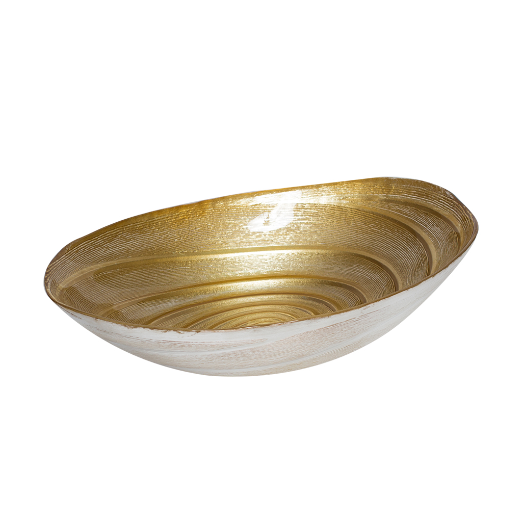 Блюдо Siliqua золото 32см | Интернет-магазин Кактус
