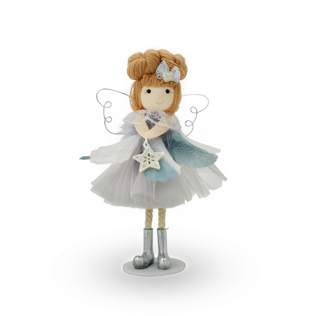 Фигурка Фея со звездочкой серая 17 см | Интернет-магазин Кактус