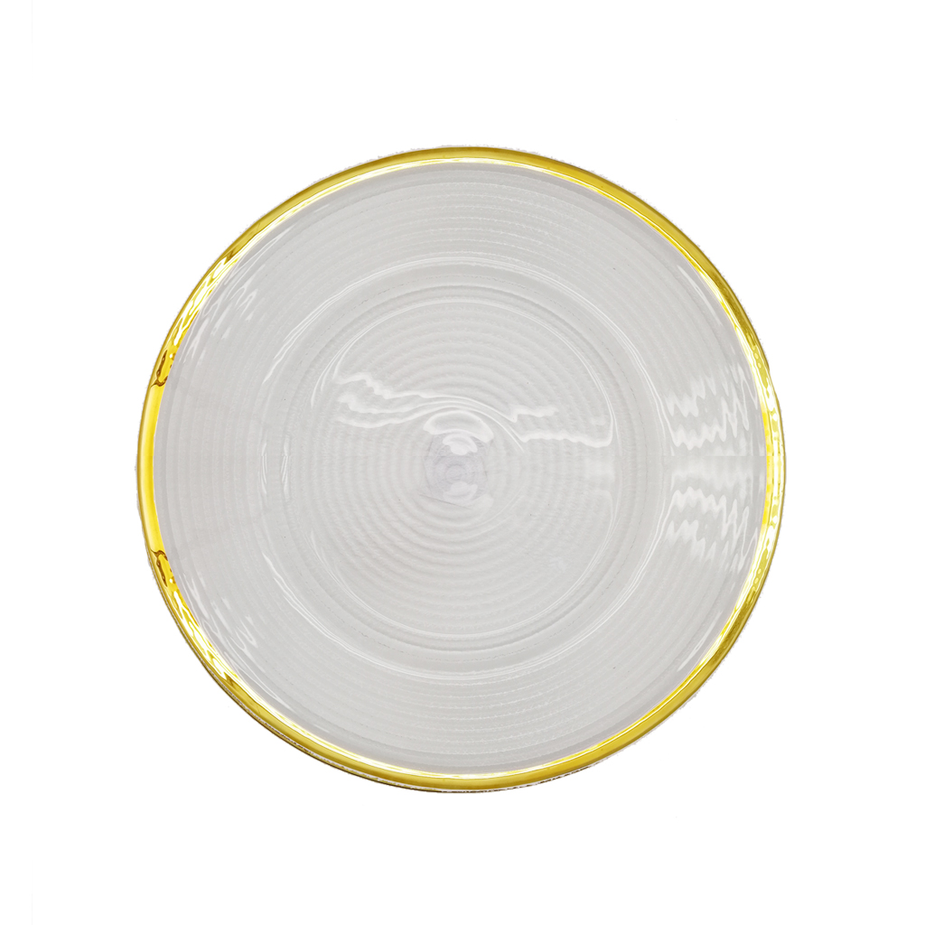 Тарелка стекло рефленка 27см | Интернет-магазин Кактус